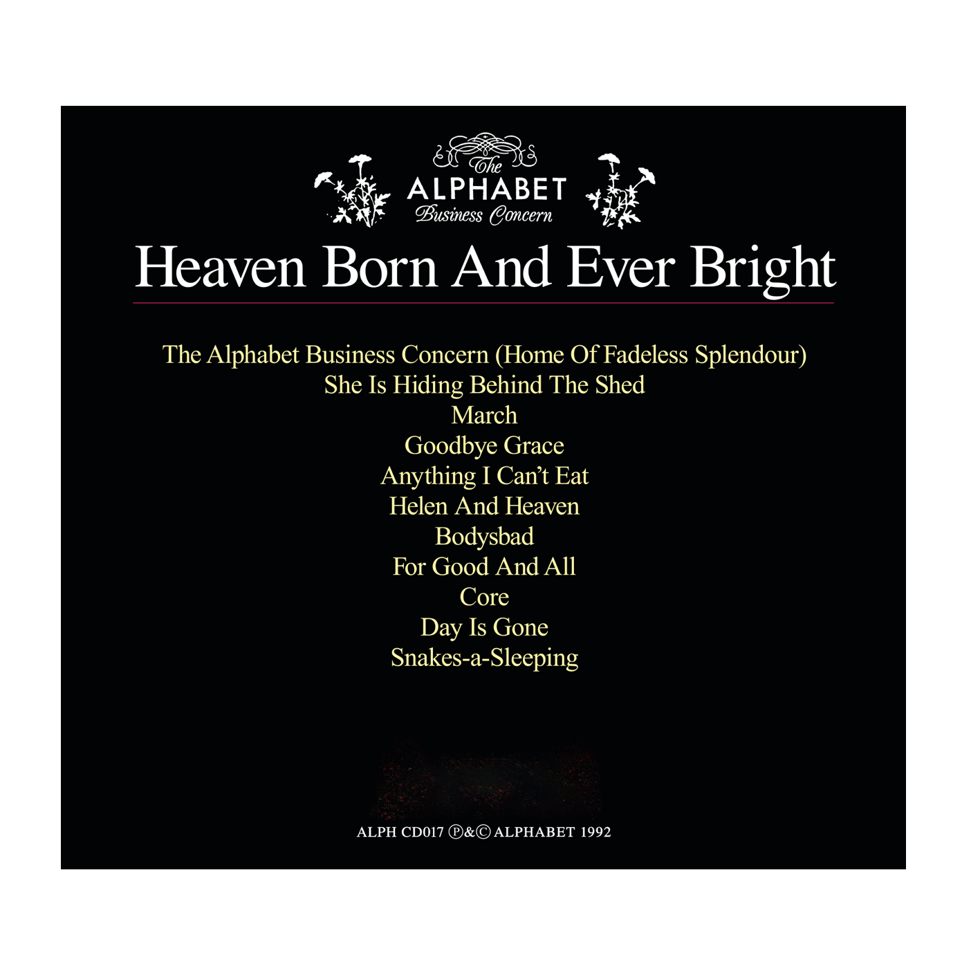 Heaven Born and Ever Bright: CD digifile