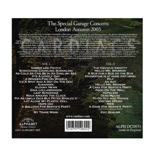 The Special Garage Concerts: Volumes I and II: Double CD