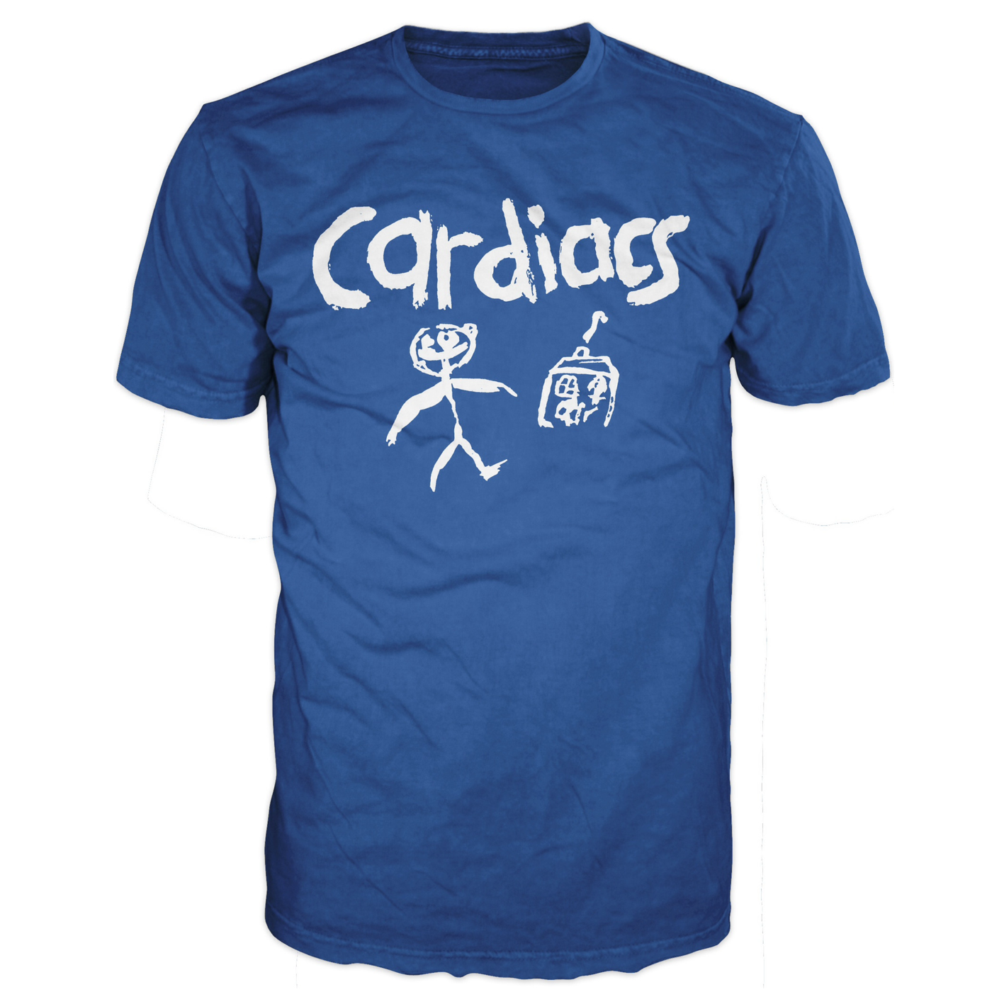 Little Man t-shirt with ABC backprint, royal blue