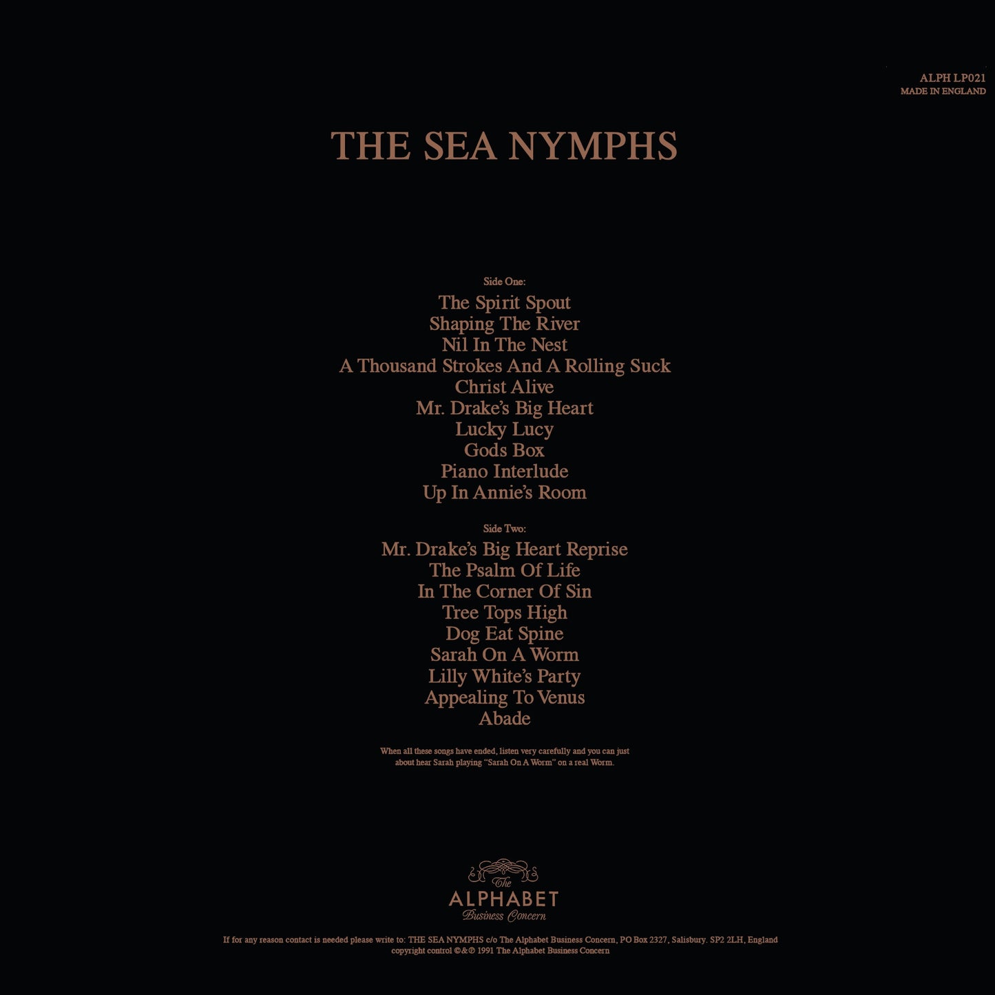The Sea Nymphs: The Sea Nymphs: Black Vinyl Gatefold LP