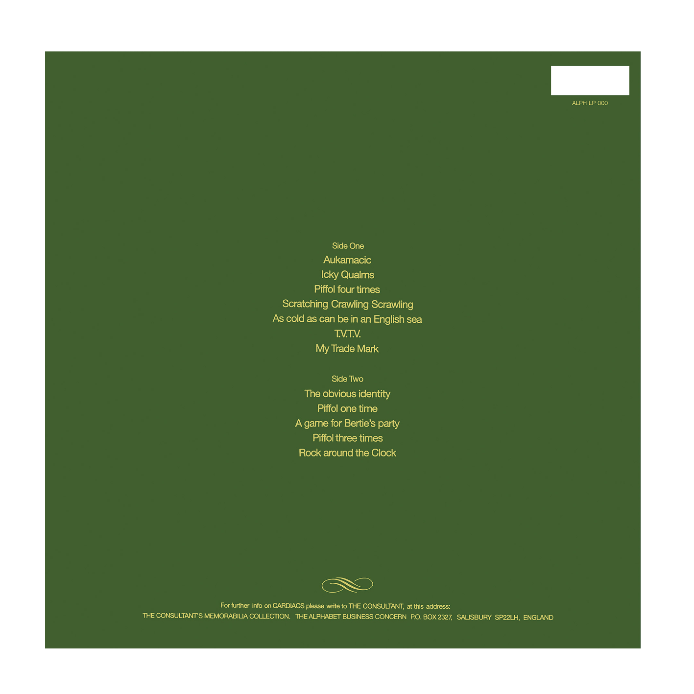 Archive Cardiacs: Black Vinyl Gatefold LP