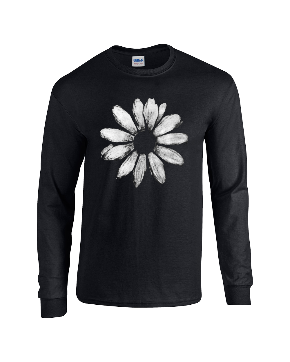 Daisy T-Shirt, Black, Long Sleeve with ABC back print