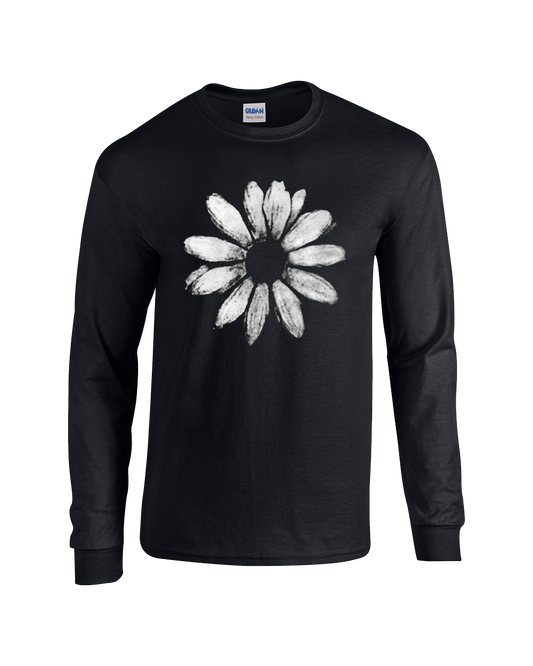 Daisy T-Shirt, Black, Long Sleeve with ABC back print