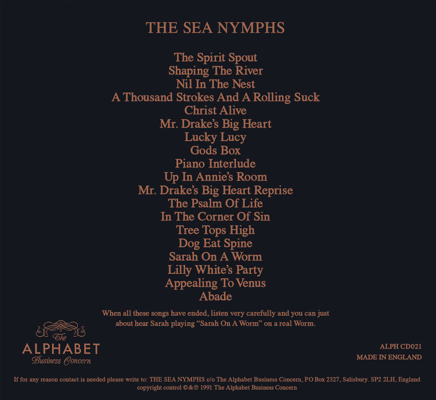 The Sea Nymphs: The Sea Nymphs: Digipac CD